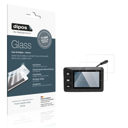 2x Screen Protector for Yosoo Health Gear G518 Flexible Glass 9H dipos