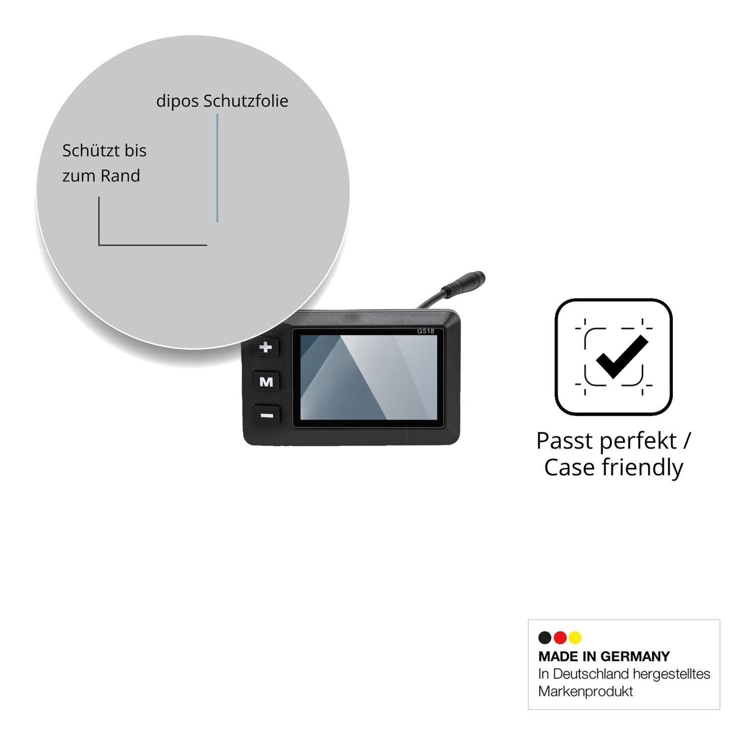 2x Screen Protector for Yosoo Health Gear G518 Flexible Glass 9H dipos