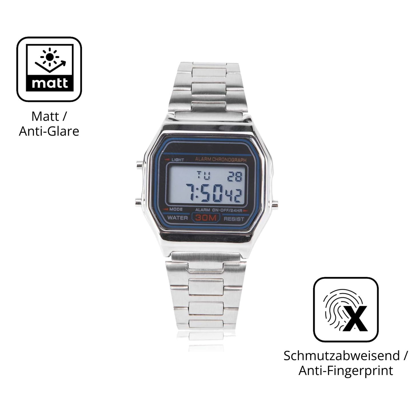 9H Hartbeschichtete, flexible Folie passend zugeschnitten für Yosoo Health Gear S3