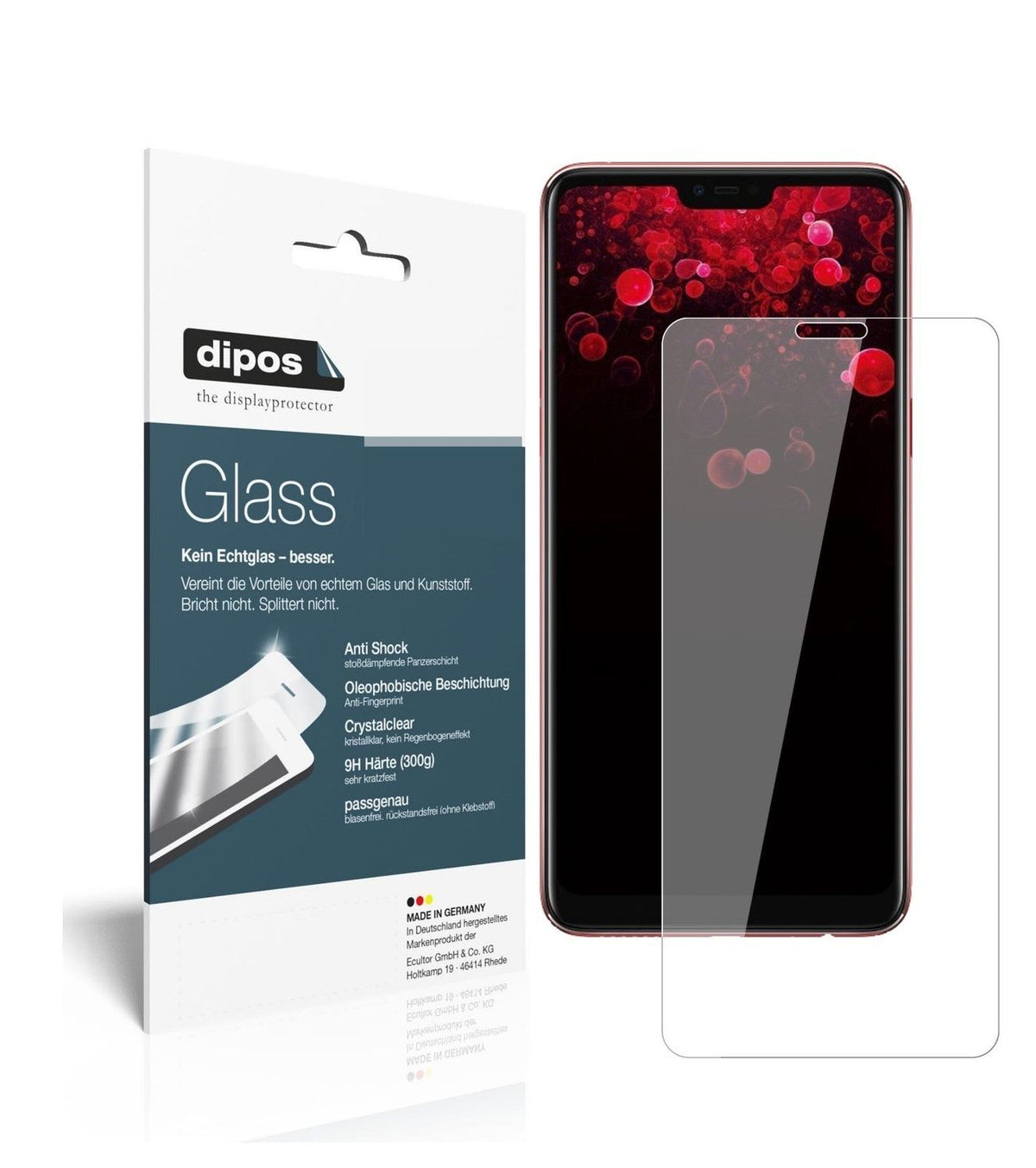 9H Clear Screen Protector for Oppo F7 – Shatterproof, Crystal Clear | dipos