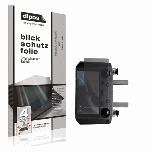 Blickschutzfolie von dipos passend für Yueli Smart Screen, präziser Zuschnitt und blasenfrei montiert