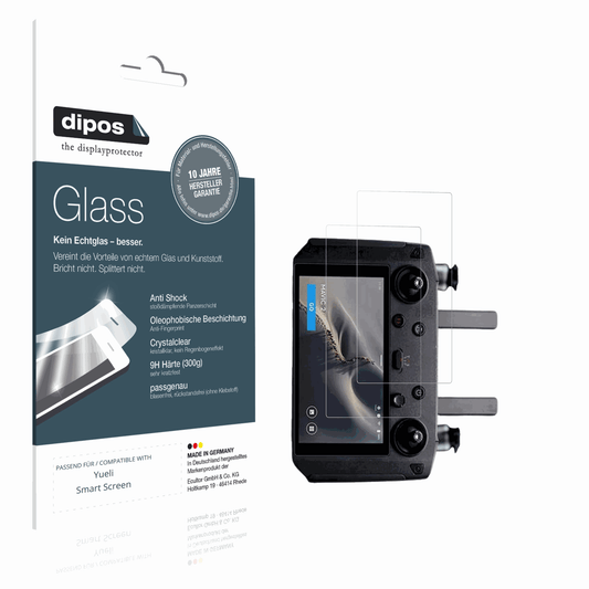 Klare Displayschutzfolie von dipos passend für Yueli Smart Screen, 9H kratzfest und blasenfrei montiert