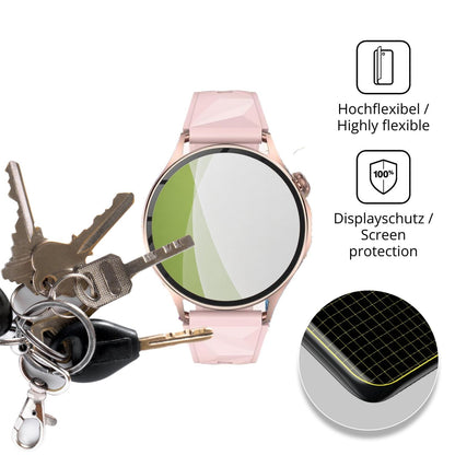dipos Displayschutz für YUPENG MT119, transparente Oberfläche, perfekte Passform auch für die Rundungen
