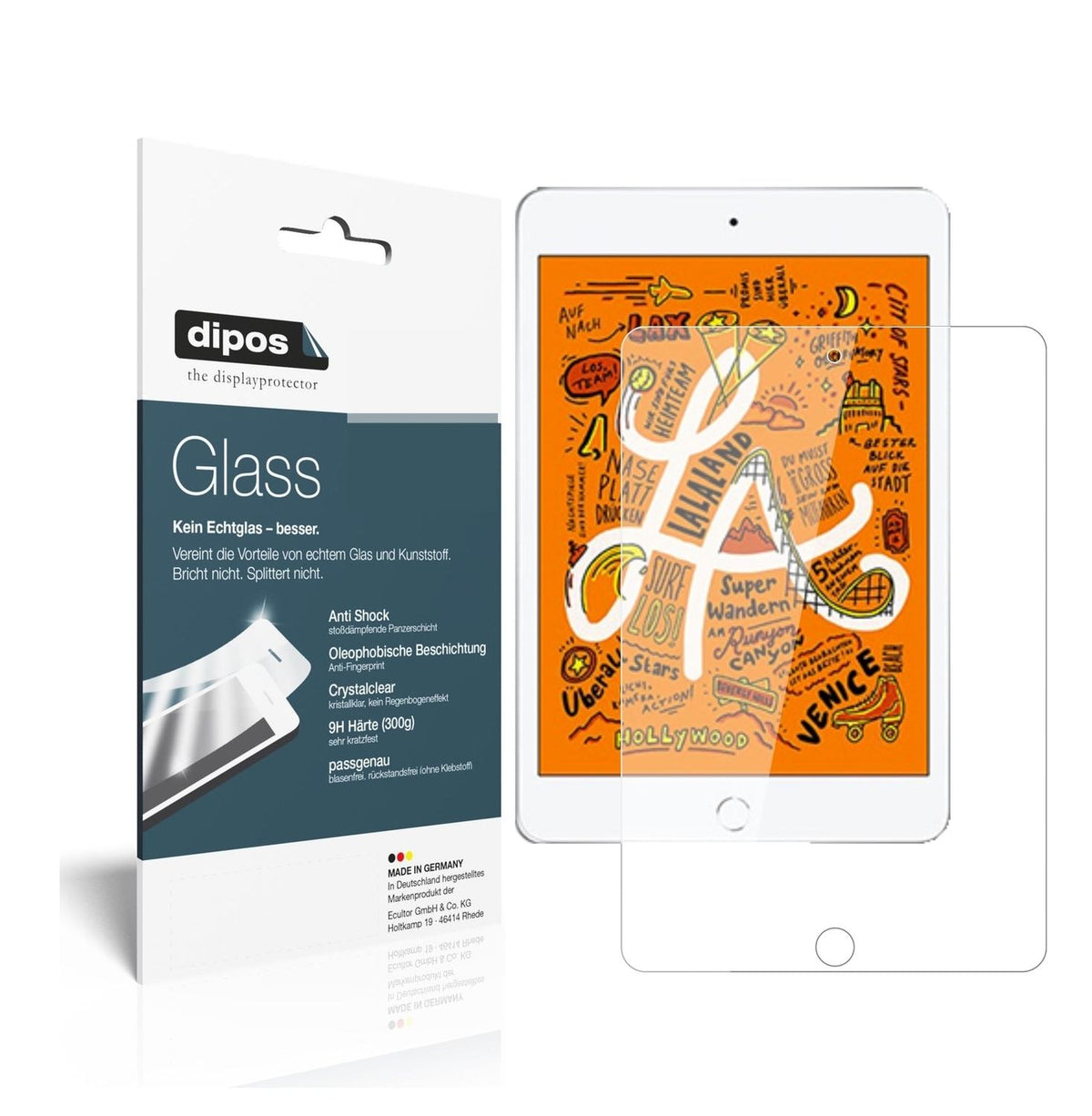 Screen Protector for Apple iPad Mini (2019) 7.9 inch Flexible Glass 9H dipos