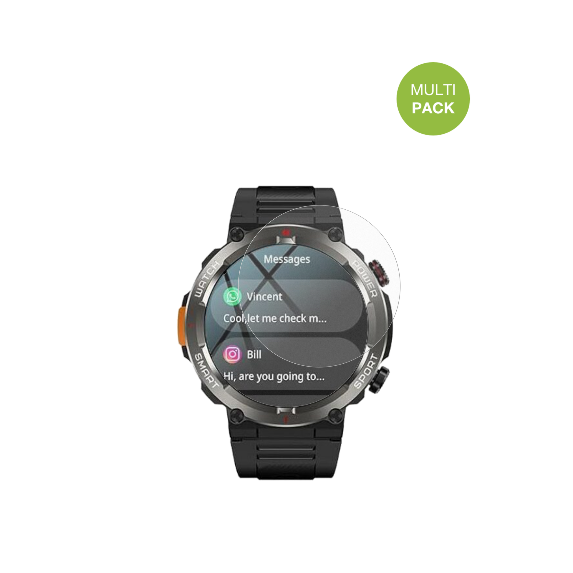 YxtelW50 Pro mit aufgebrachter dipos Displayschutzfolie, die lästige Fingerabdrücke minimiert