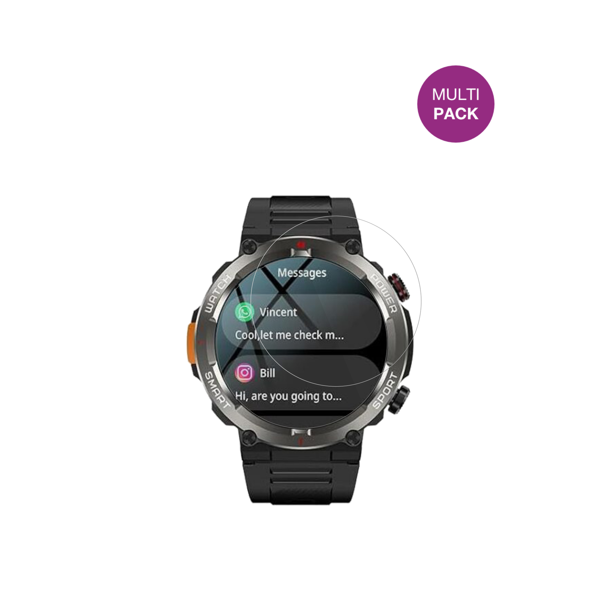 YxtelW50 Pro mit aufgebrachter dipos Displayschutzfolie, glasklare Darstellung ohne Einschränkungen