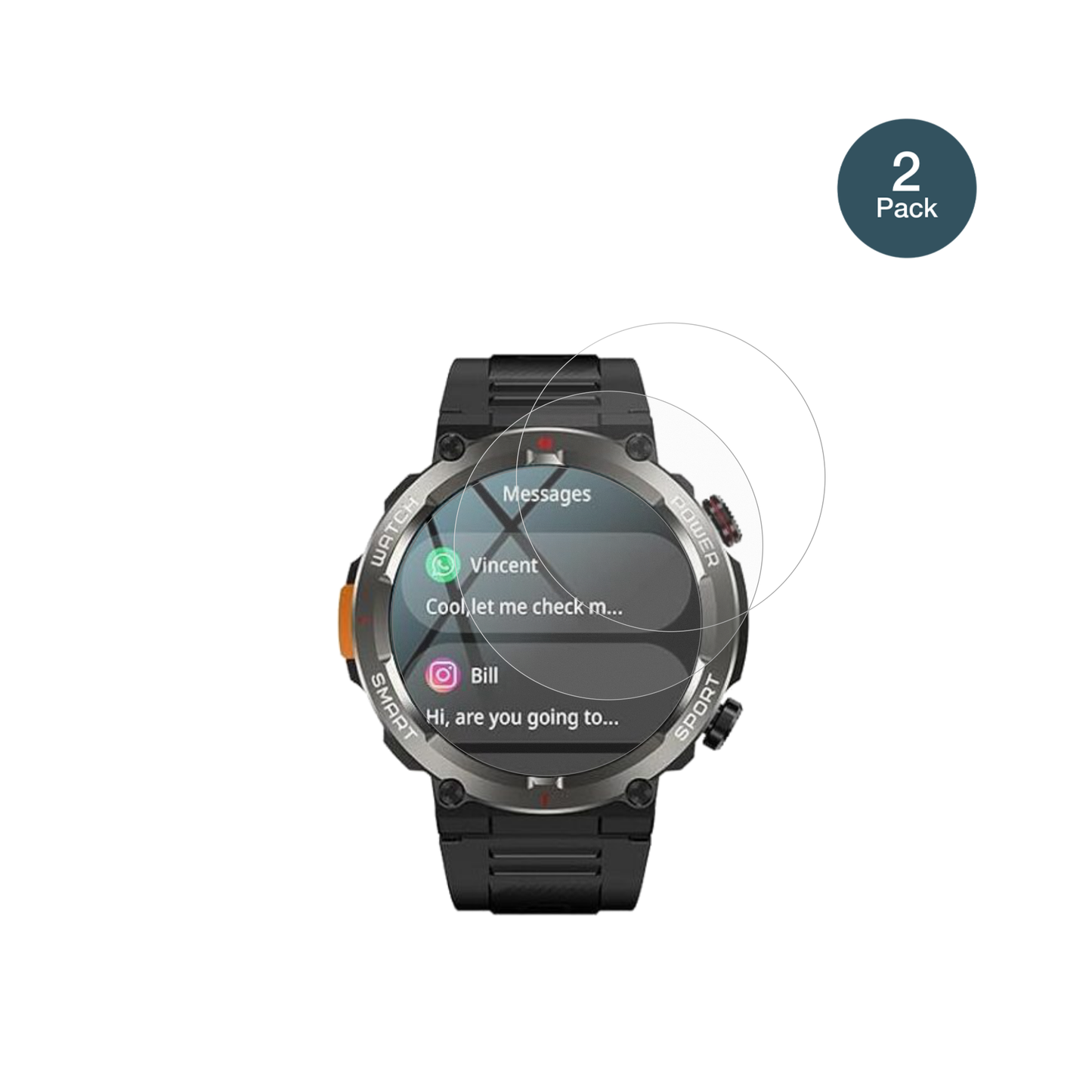 YxtelW50 Pro mit aufgebrachter dipos Panzerfolie, die lästige Fingerabdrücke minimiert