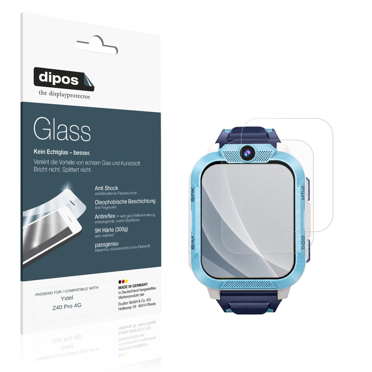 2x Screen Protector for Yxtel Z40 Pro 4G matte Flexible Glass 9H dipos
