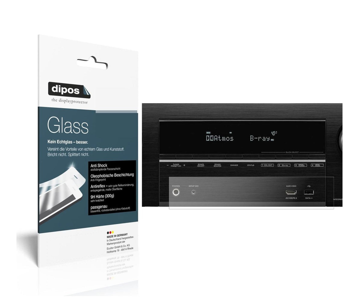 9H Matte Screen Protector for Denon AVR-X3600H – Anti-Glare, Shatterproof | dipos