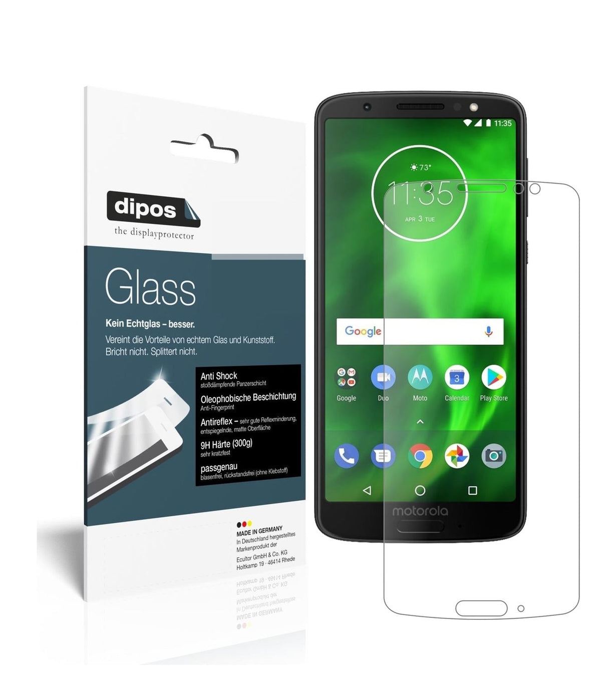 1x 9H Matte Screen Protector for Lenovo Moto G6 Plus Tempered Glass