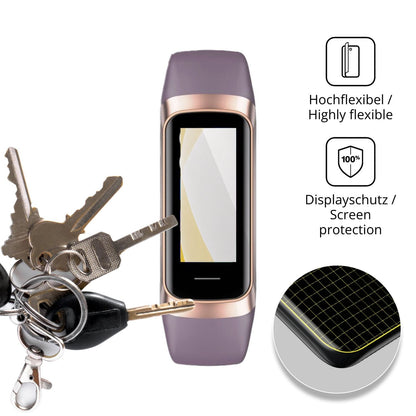 dipos Displayschutz für Zeacool C60 Fitness Tracker, transparente Oberfläche, geringe Dicke und perfekte Passform