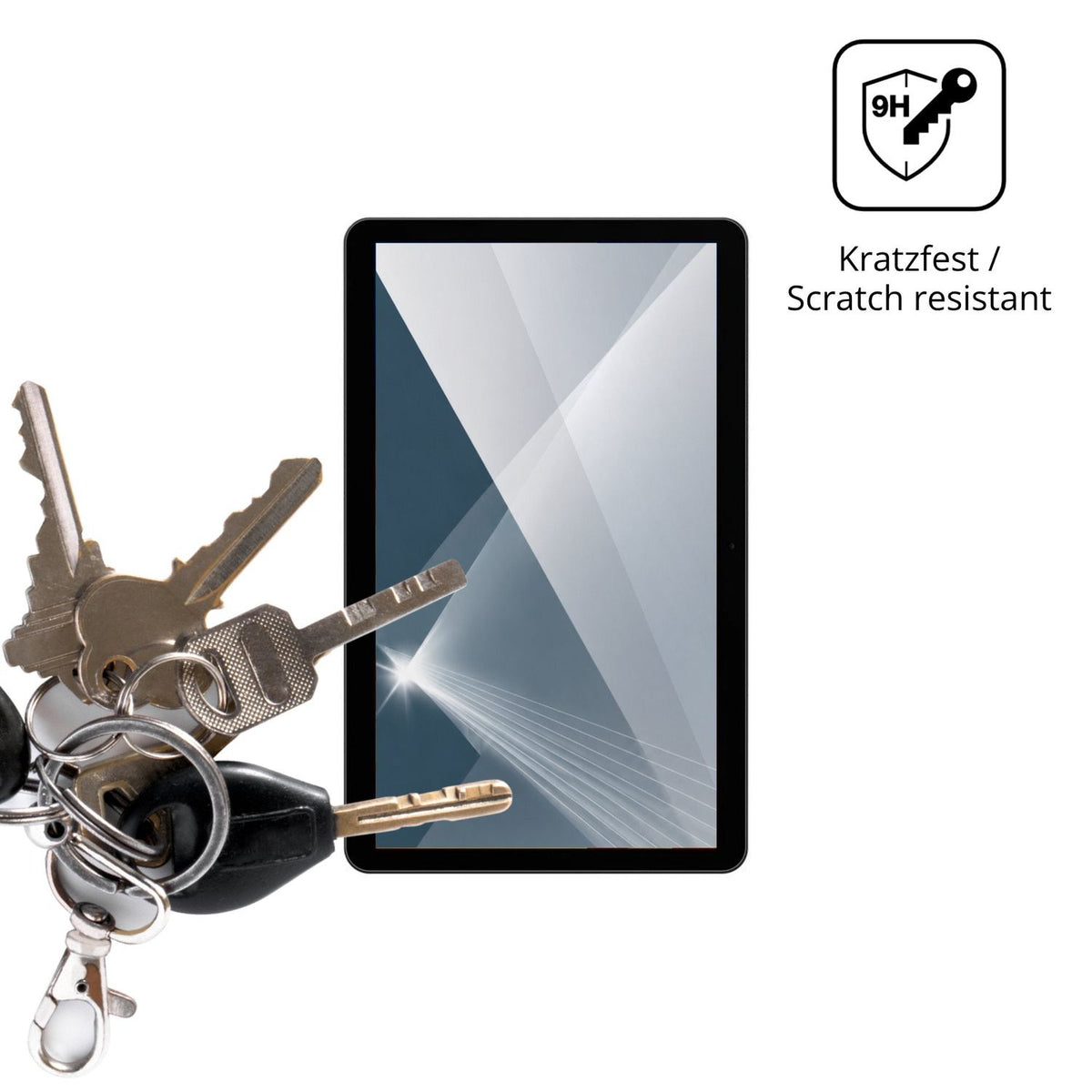 dipos Displayschutz für Zebra KC50 15 Zoll, transparente Oberfläche, perfekte Passform auch für die Rundungen