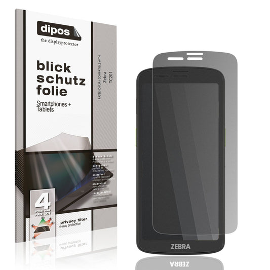 Screen Protector for Zebra TC201 Privacy Filter 4-Way Protection dipos