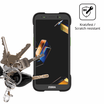 dipos Displayschutz für Zebra TC501, mattierte Oberfläche, robuste Festigkeit und perfekte Passform
