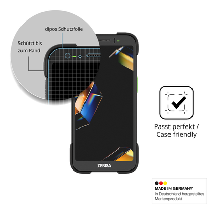 Schutzglasfolie mit optimaler Passform, zur Verwendung mit Hüllen geeignet