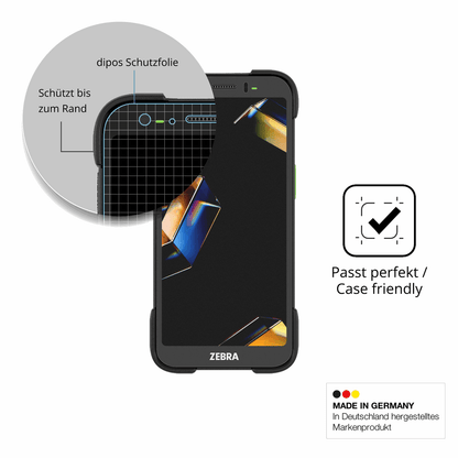 Schutzglasfolie mit optimaler Passform, zur Verwendung mit Hüllen geeignet