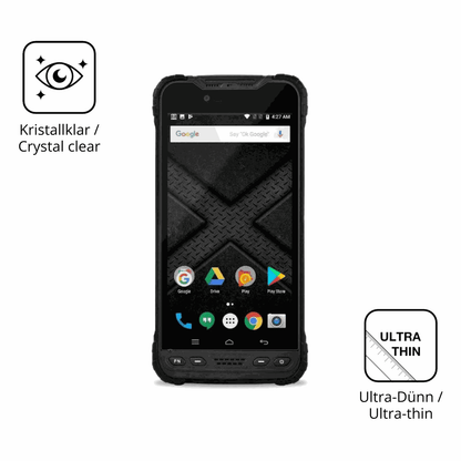 Dünne und klare Folie passend zugeschnitten für Zebra Xplore M60
