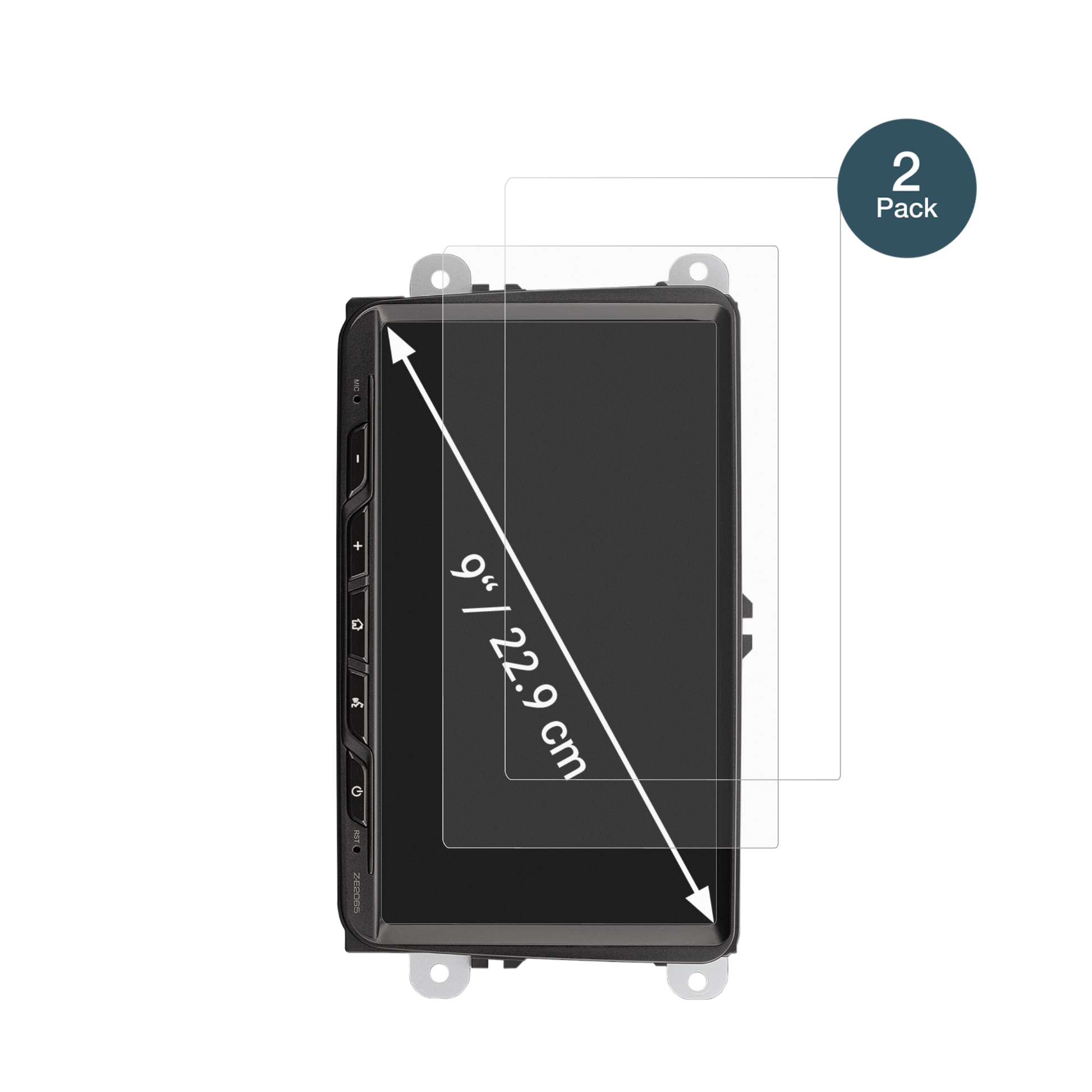 ZenecZ-E2065 mit aufgebrachter dipos Panzerfolie, die lästige Fingerabdrücke minimiert