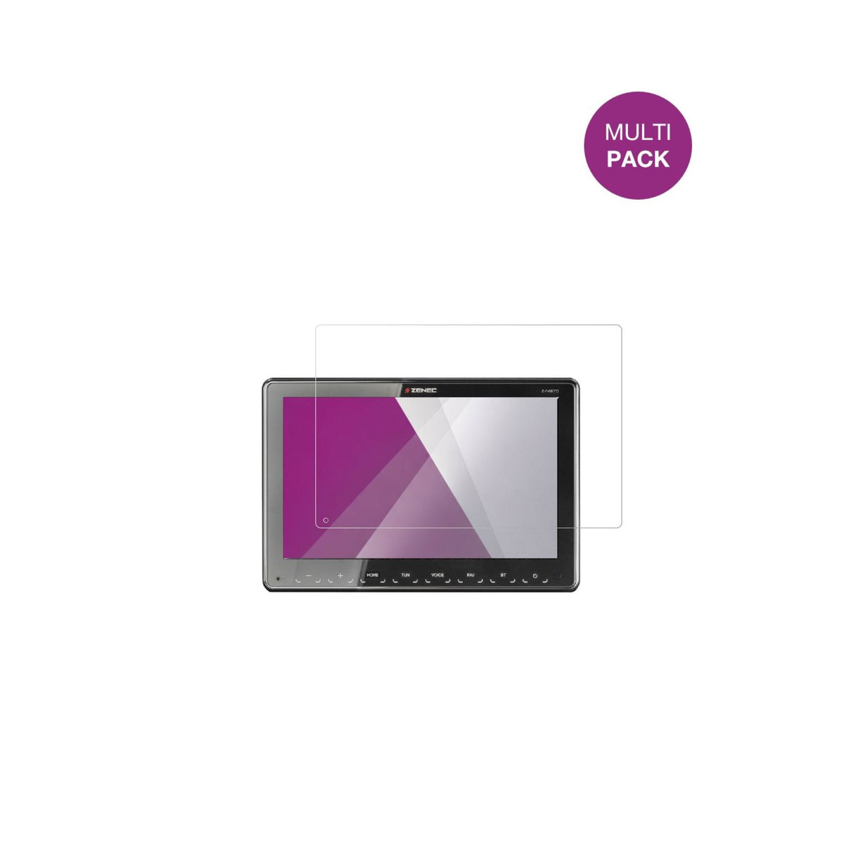 2x Screen Protector for Zenec Z-N975 Protection Crystal Clear dipos