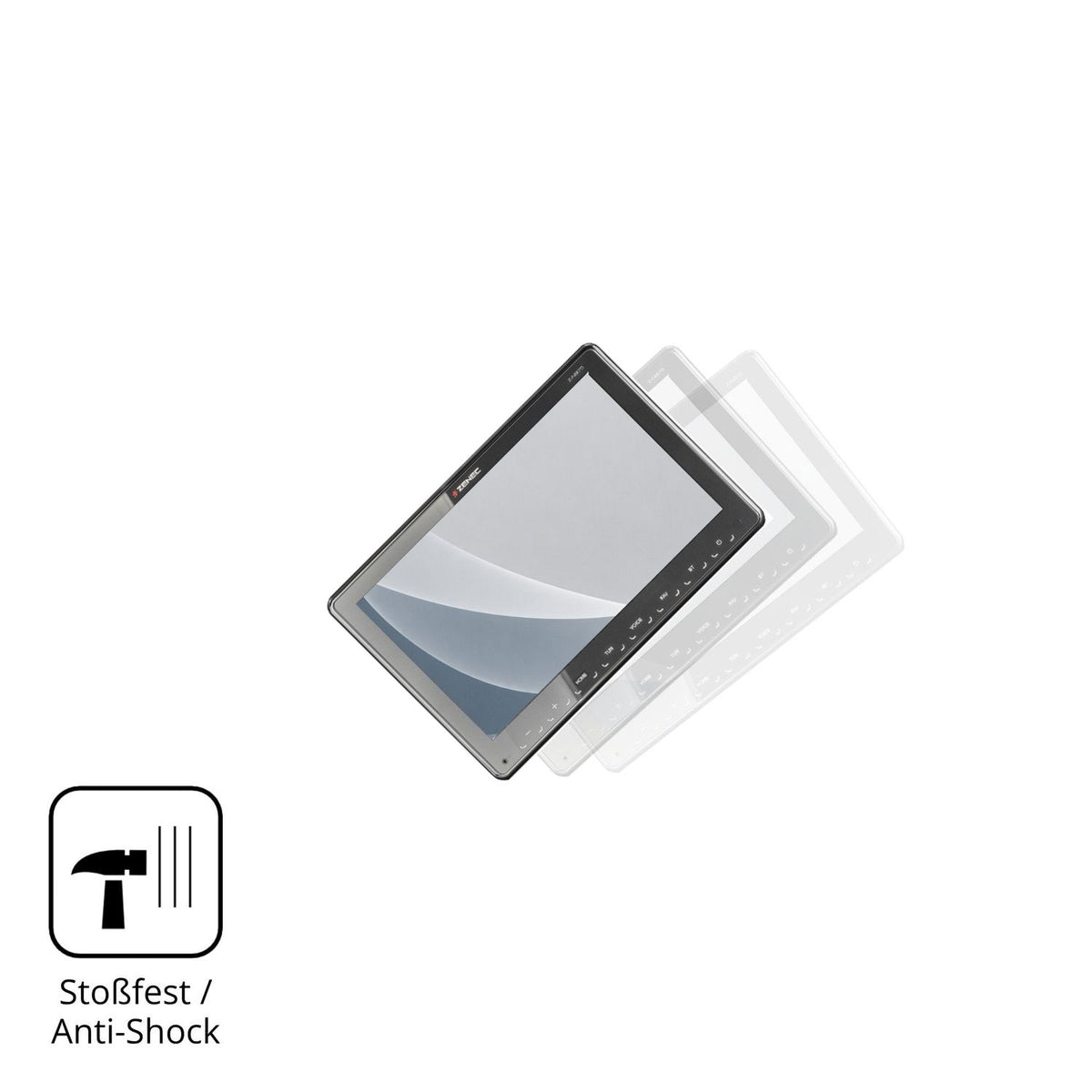 2x Screen Protector for Zenec Z-N975 matte Flexible Glass 9H dipos