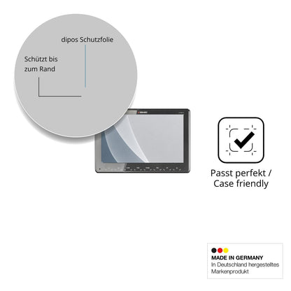 2x Screen Protector for Zenec Z-N975 matte Flexible Glass 9H dipos