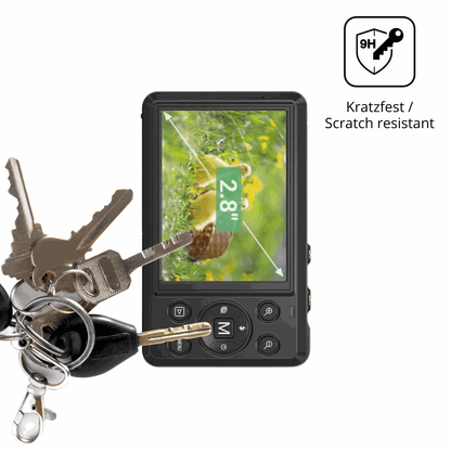 dipos Displayschutz für ZMOQNG 4K 64MP Kamera, mattierte Oberfläche, robuste Festigkeit und perfekte Passform