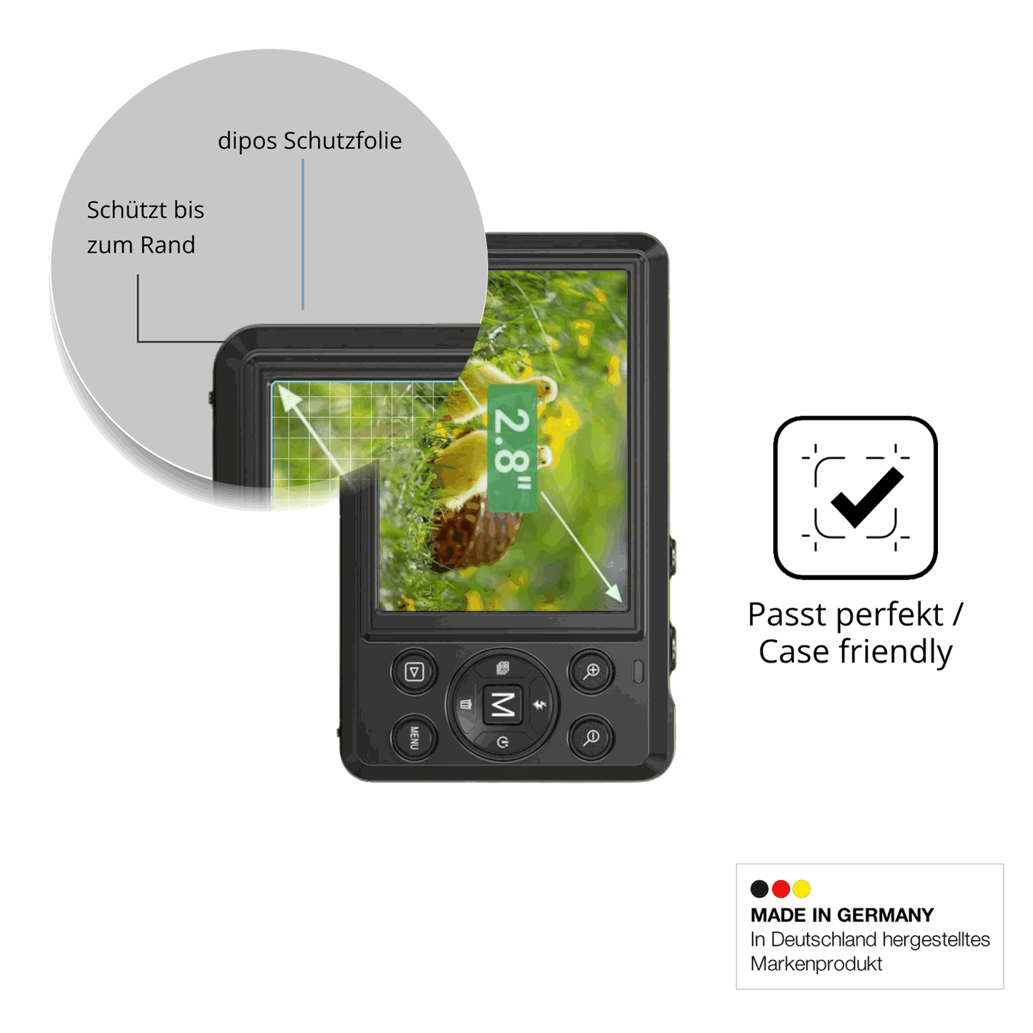 Besonders flexibler Displayschutz mit Anti-Shock-Schicht im Materialmix