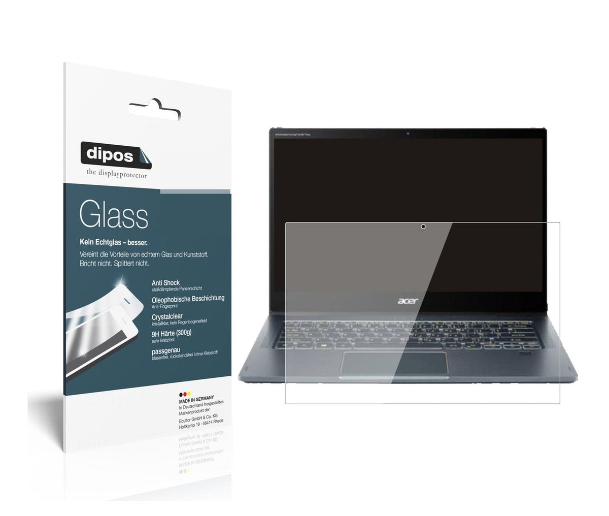 9H Clear Screen Protector for Acer Spin 7 5G 14 Inch – Shatterproof, Crystal Clear | dipos