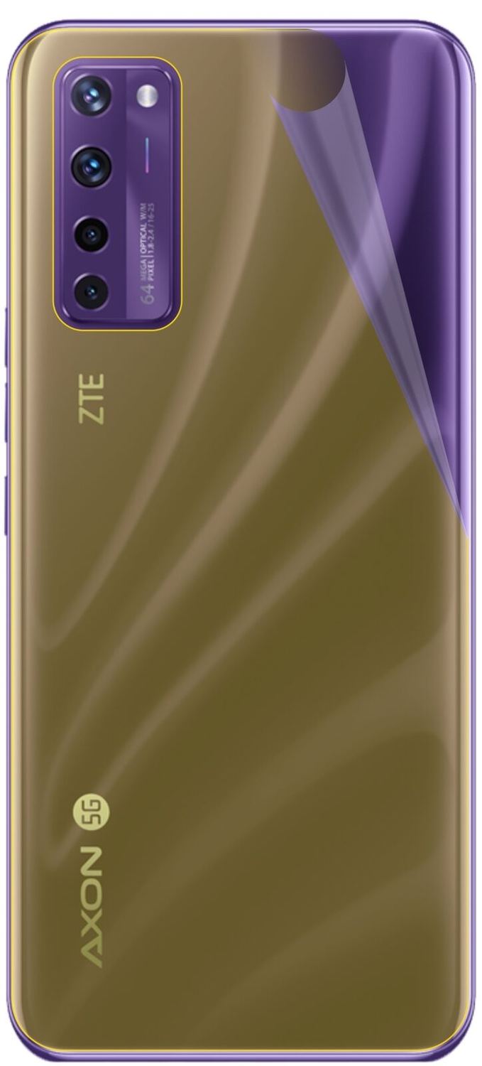 dipos Displayschutz für ZTE A20 5G Rückseite, transparente Oberfläche, geringe Dicke und perfekte Passform