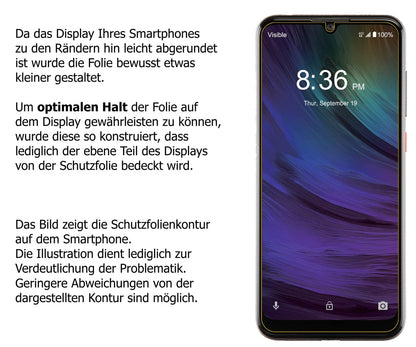 dipos Displayschutz für ZTE Blade A7 Prime, mattierte Oberfläche, robuste Festigkeit und perfekte Passform