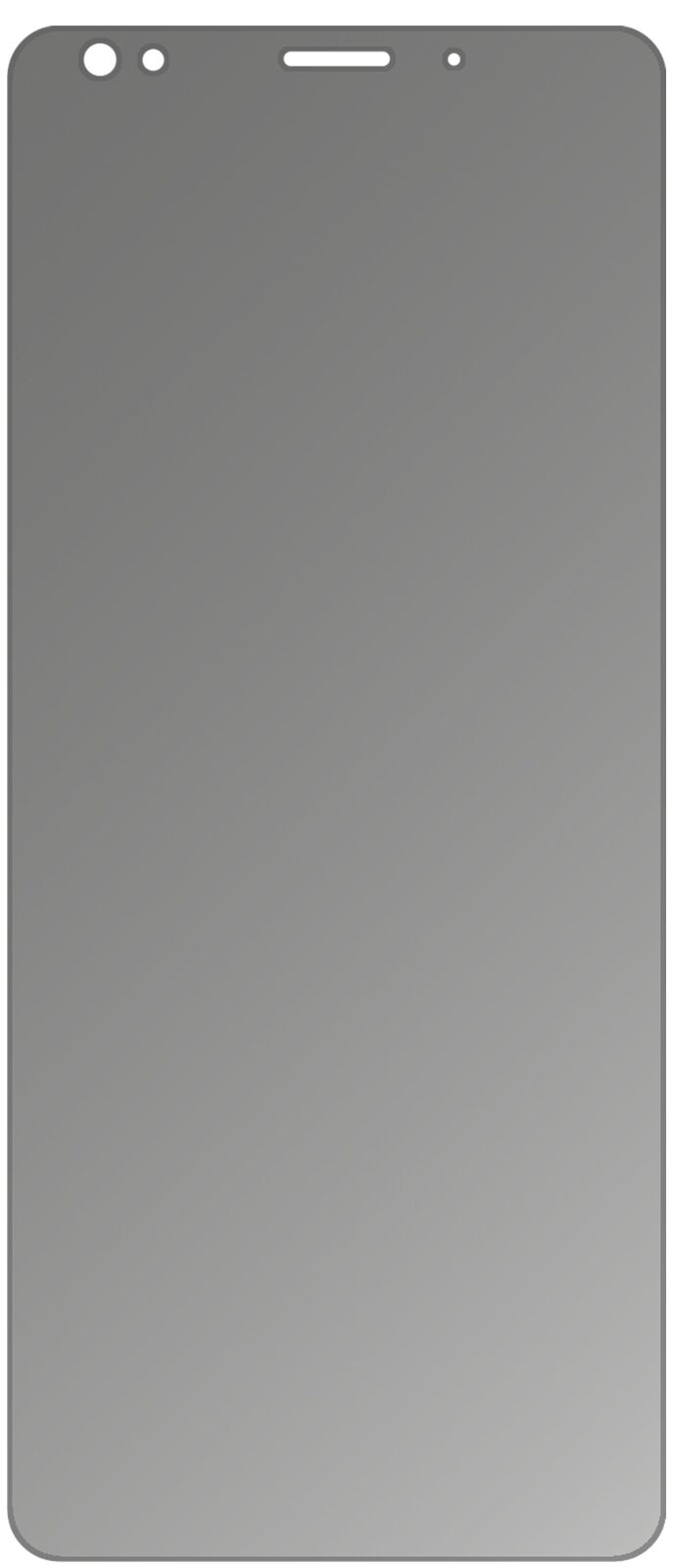 dipos Displayschutz für ZTE Blade V9, mattierte Oberfläche, Blickschutzfilter und perfekter Passform