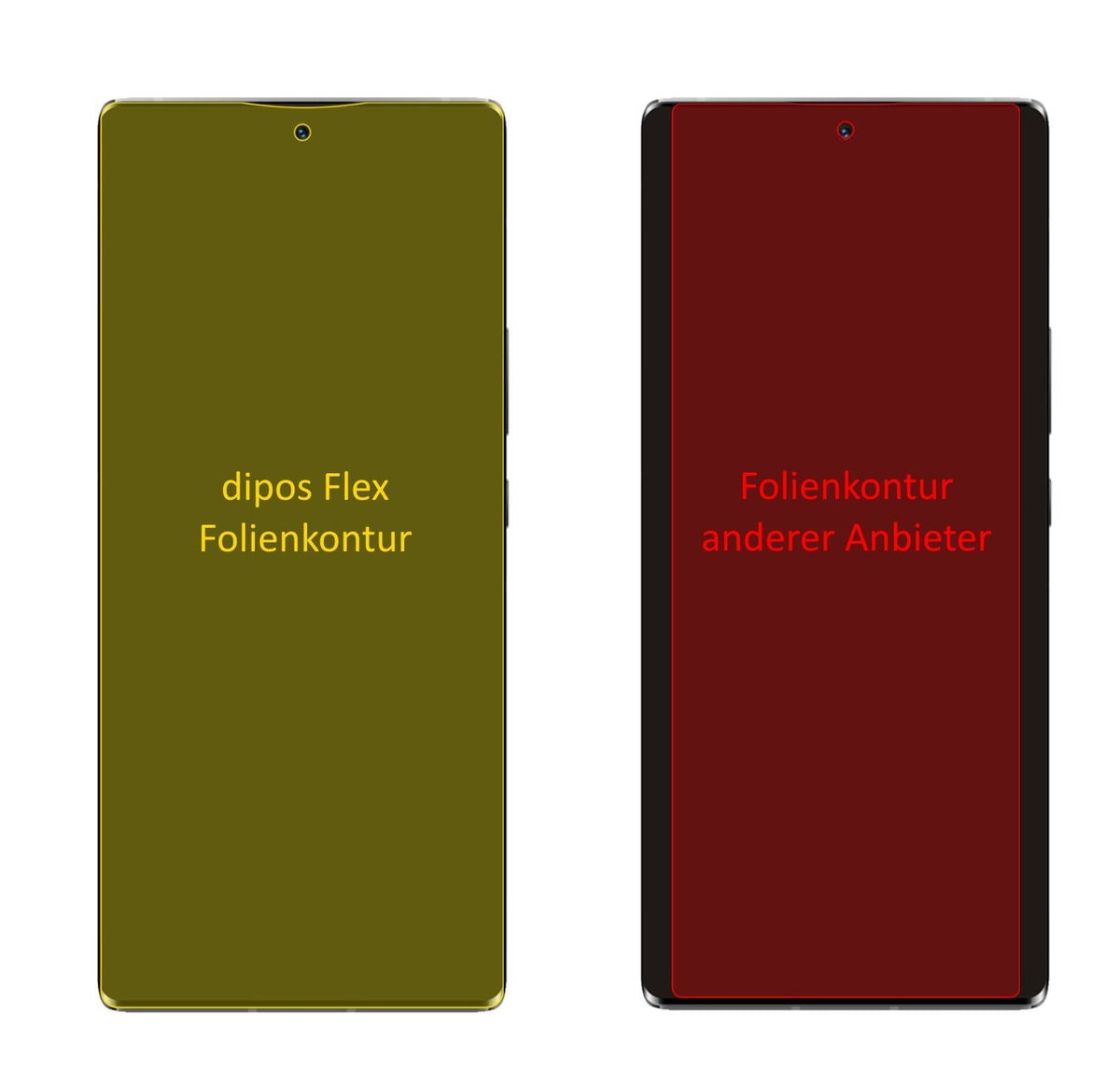 3x Screen Protector for ZTE Axon 30 Ultra Protective Film covers 100% dipos Flex