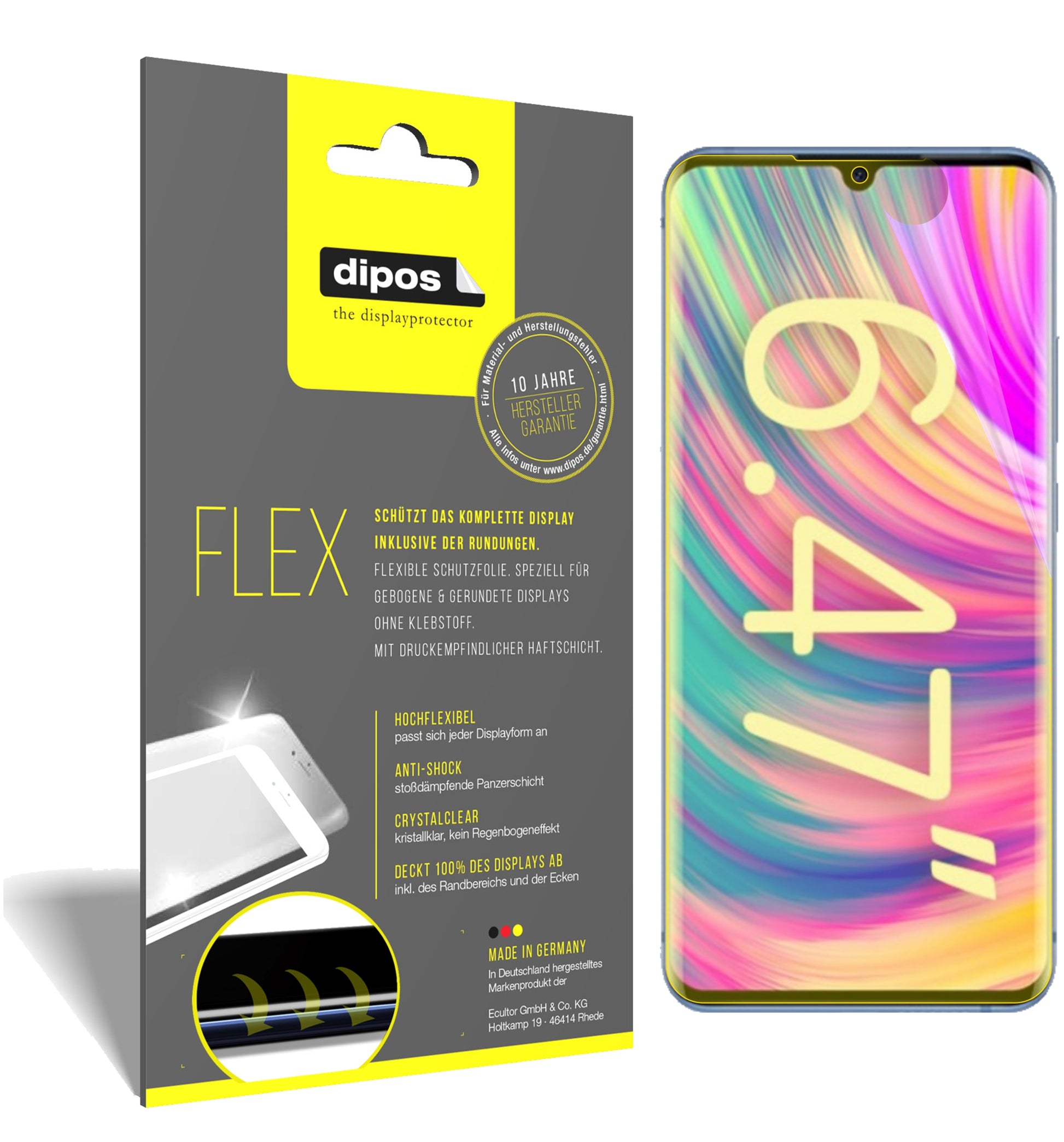 3D Full Cover Displayschutzfolie: Case-freundlicher Schutz mit perfekter Passform für dein Display. 