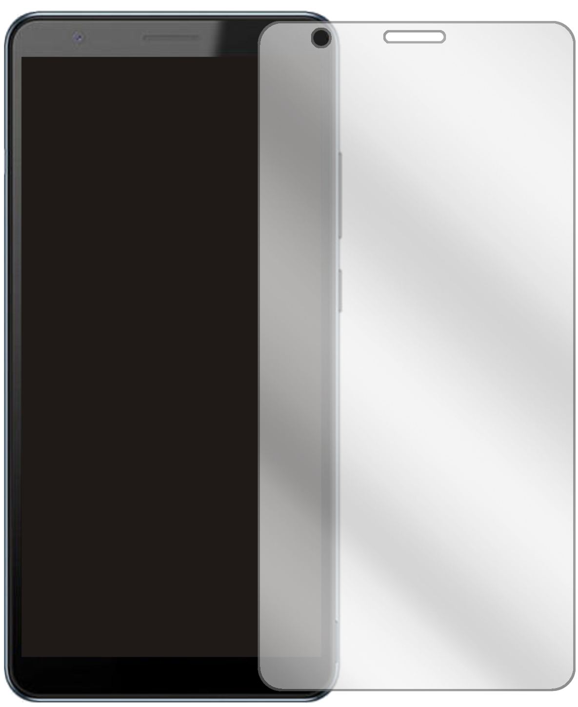 ZTEBlade A31 Plus mit aufgebrachter dipos Displayschutzfolie, glasklare Darstellung ohne Einschränkungen