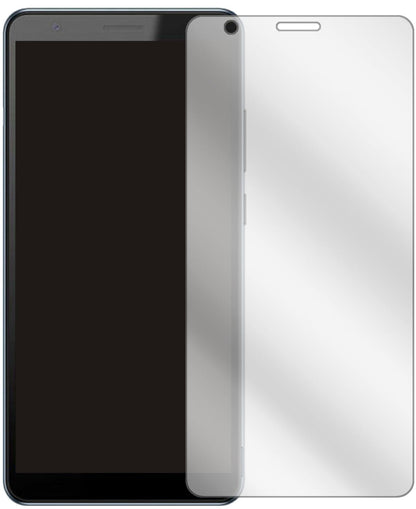 ZTEBlade A31 Plus mit aufgebrachter dipos Displayschutzfolie, glasklare Darstellung ohne Einschränkungen