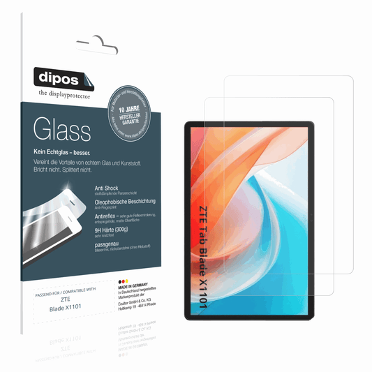 Matte Displayschutzfolie von dipos passend für ZTE Blade X1101, 9H kratzfest und blasenfrei montiert