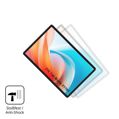 Schutz gegen Kratzer auf dem ZTE Blade X1101 Glas durch Schlüssel, Stöße gegen die Tischkante oder Stürze