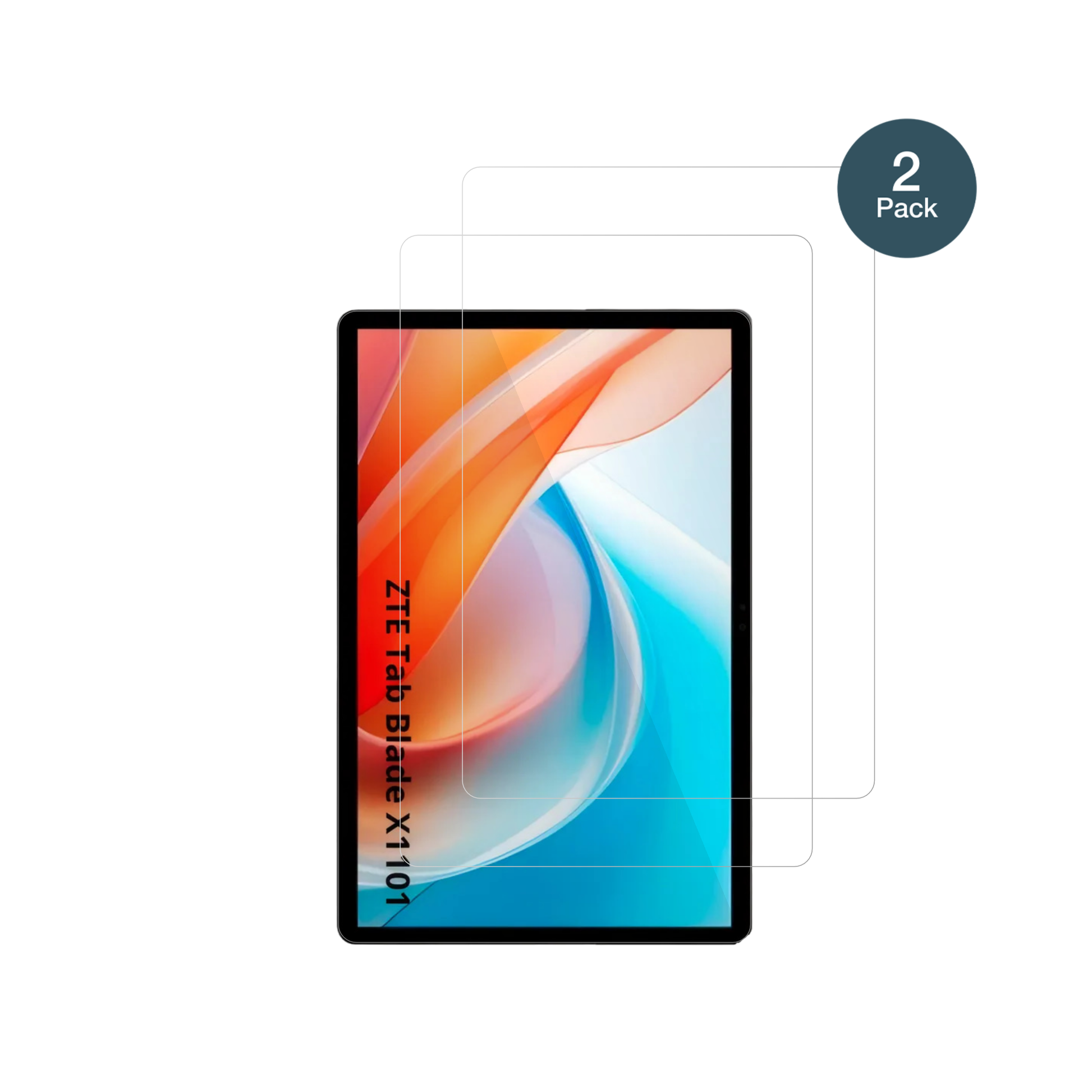 ZTEBlade X1101 mit aufgebrachter dipos Flex Schutzfolie, glasklare Darstellung ohne Einschränkungen