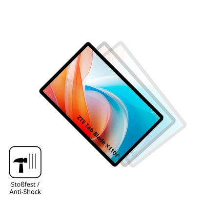 Schutz gegen Kratzer auf dem ZTE Blade X1101 Glas durch Schlüssel, Stöße gegen die Tischkante oder Stürze