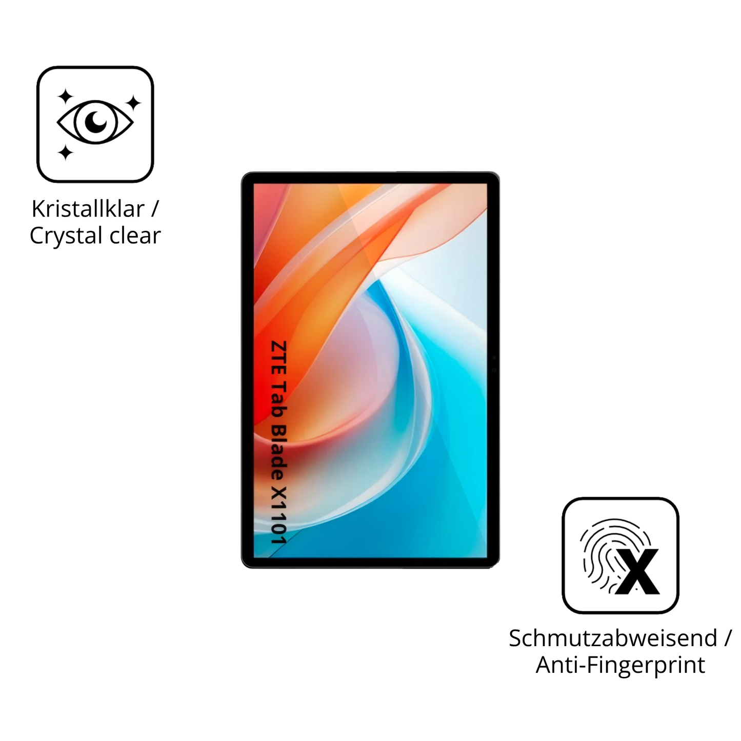 Flexible TPU-Folie passend zugeschnitten für ZTE Blade X1101, vollständige Abdeckung