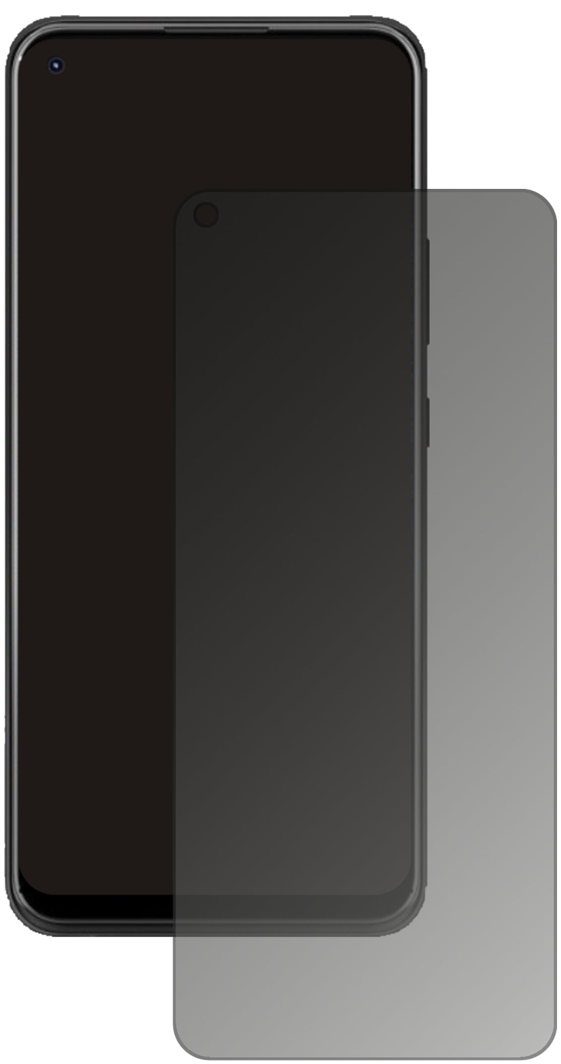 Blickschutzfolie für ZTE Blade X1 5G matt Schutzfolie Privacy