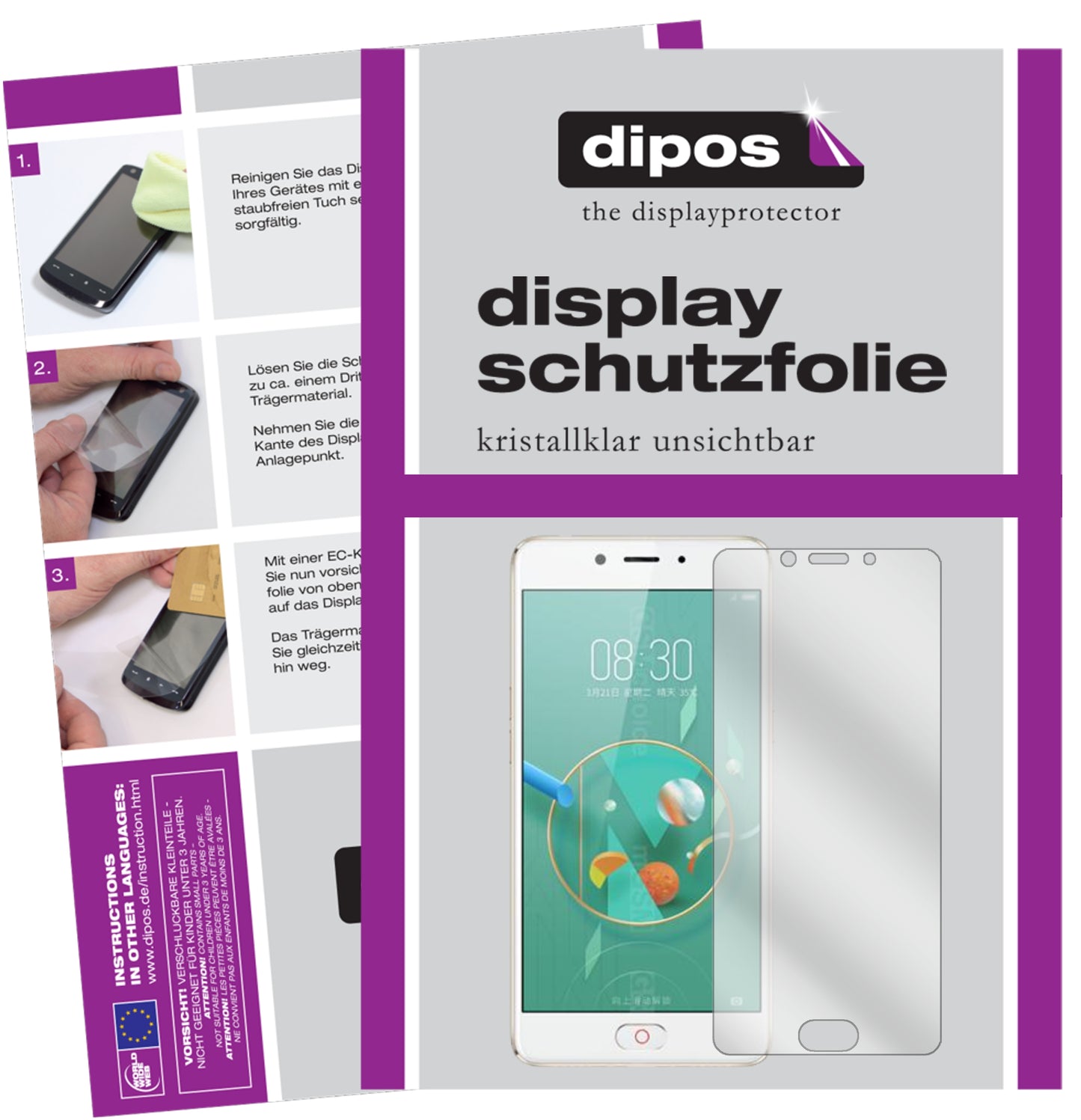 Displayschutzfolie passend für ZTE Nubia N2