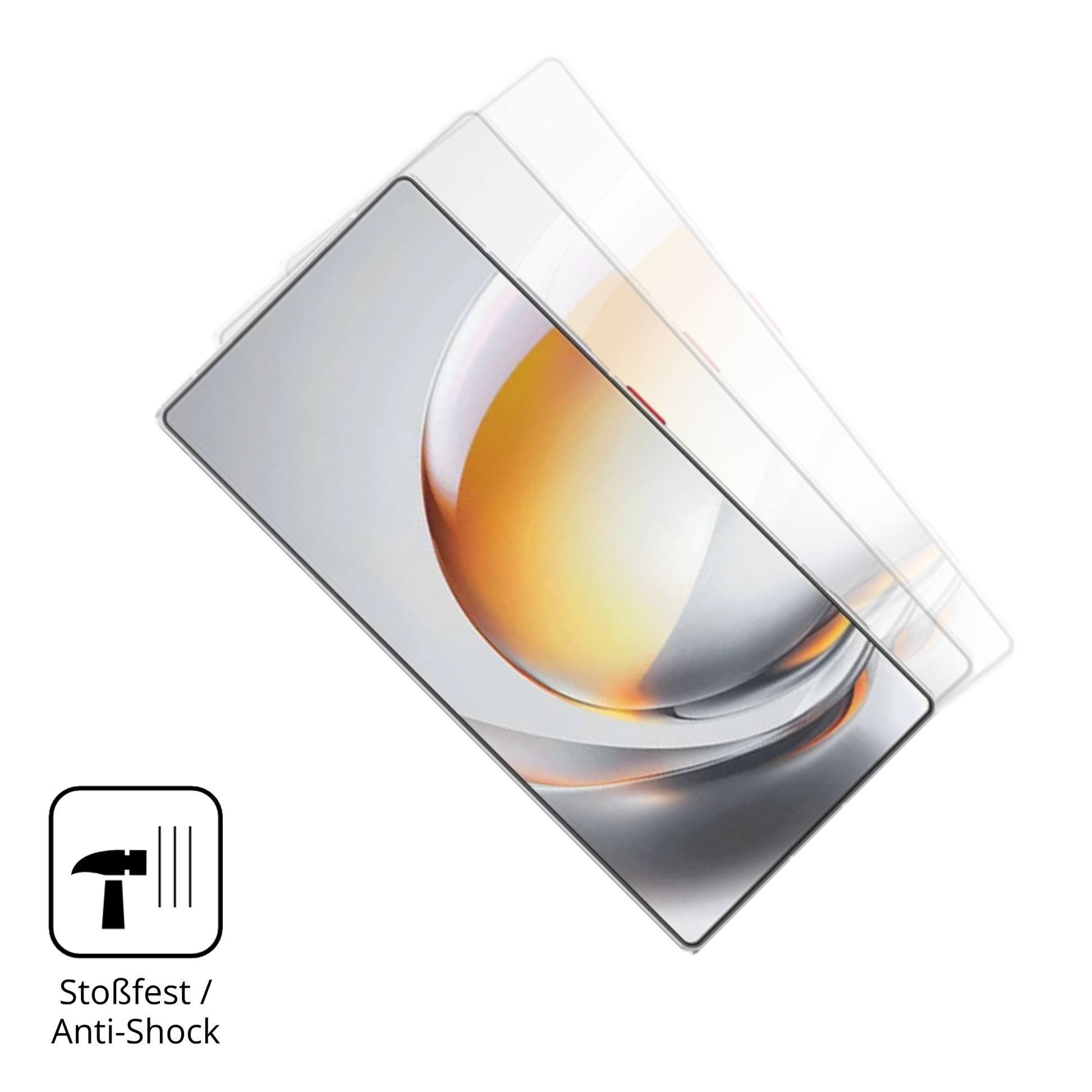Schutz gegen Kratzer auf dem ztenubia z80 ultra Glas durch Schlüssel, Stöße gegen die Tischkante oder Stürze
