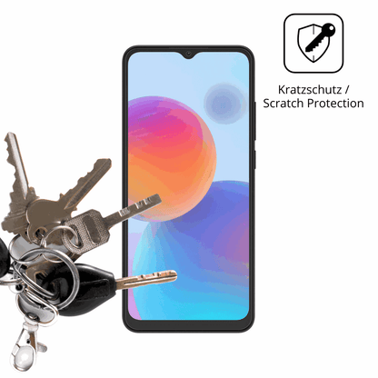 Schutz gegen Kratzer auf dem ZTE Optus X Pro 2 5G Glas durch Schlüssel oder Ähnliches