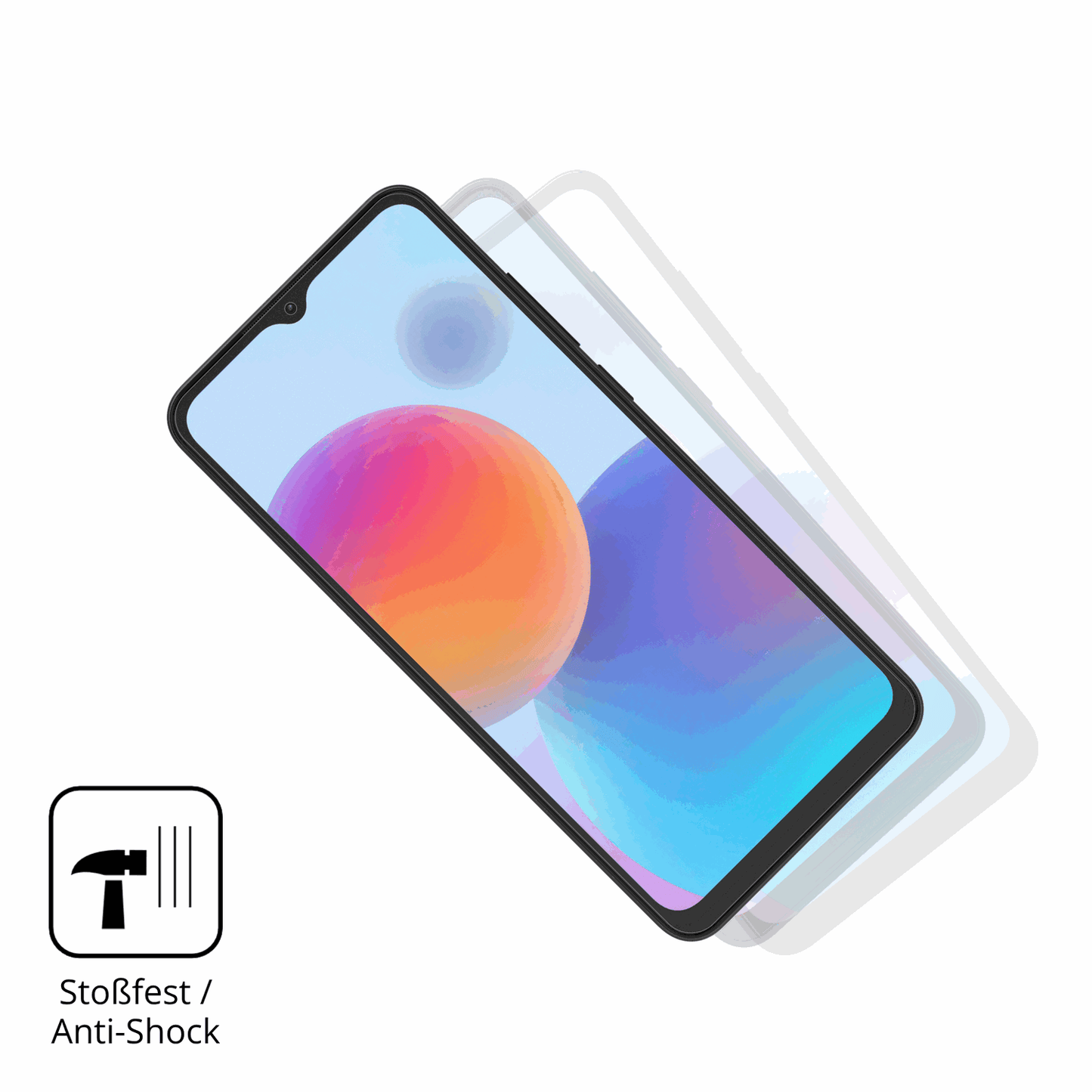 Schutz gegen Kratzer auf dem ZTE Optus X Pro 2 5G Glas durch Schlüssel, Stöße gegen die Tischkante oder Stürze