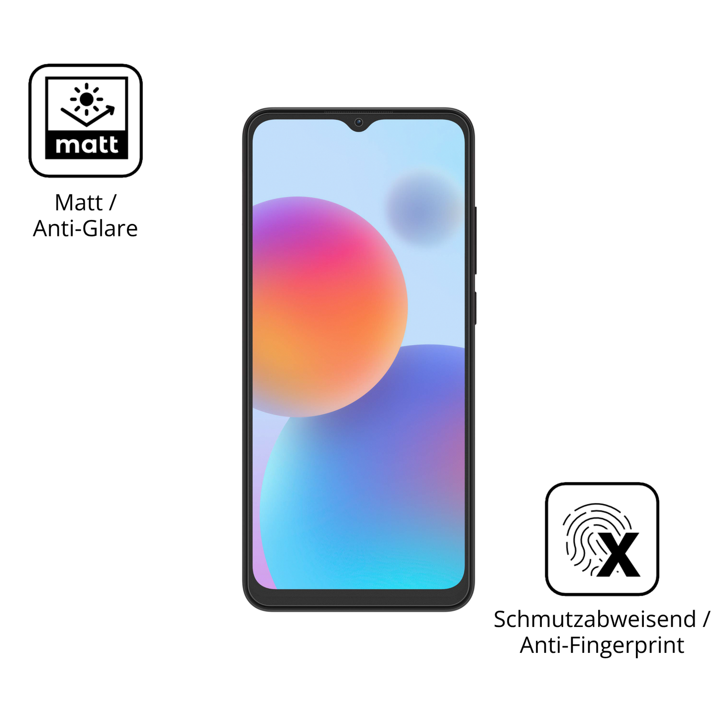 9H Hartbeschichtete, flexible Folie passend zugeschnitten für ZTE Optus X Pro 2 5G